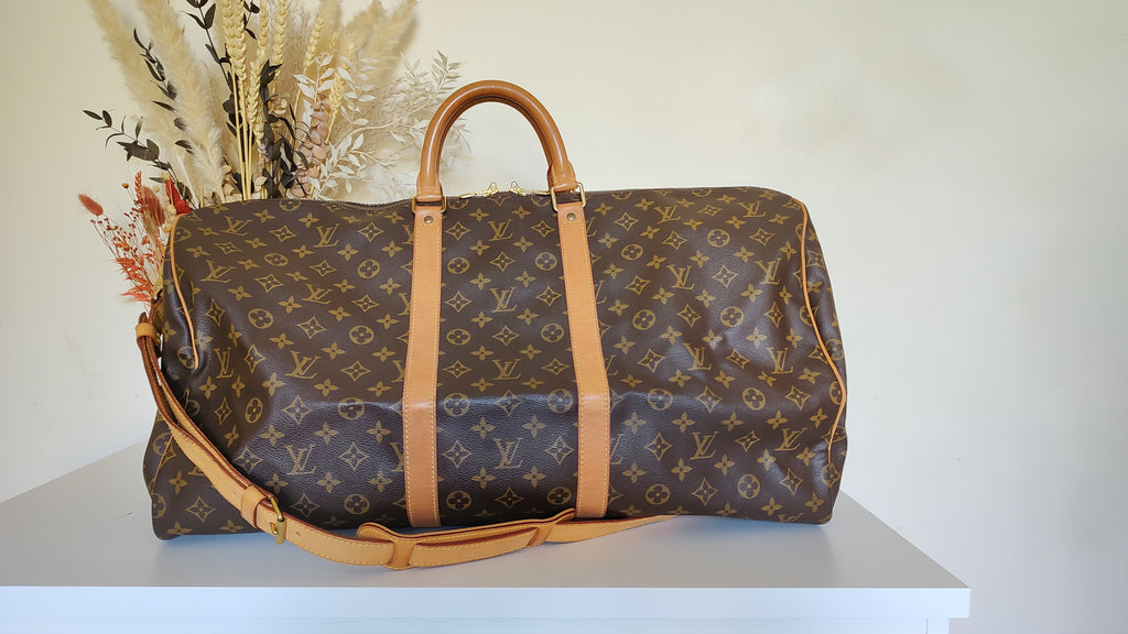 Louis Vuitton Keepall 55 Monogram Sans Shoulder Strap Pre-Owned