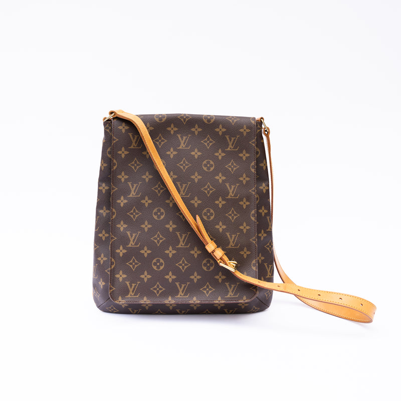 Louis Vuitton Monogram Musette Salsa GM Flap Crossbody Bag Leather