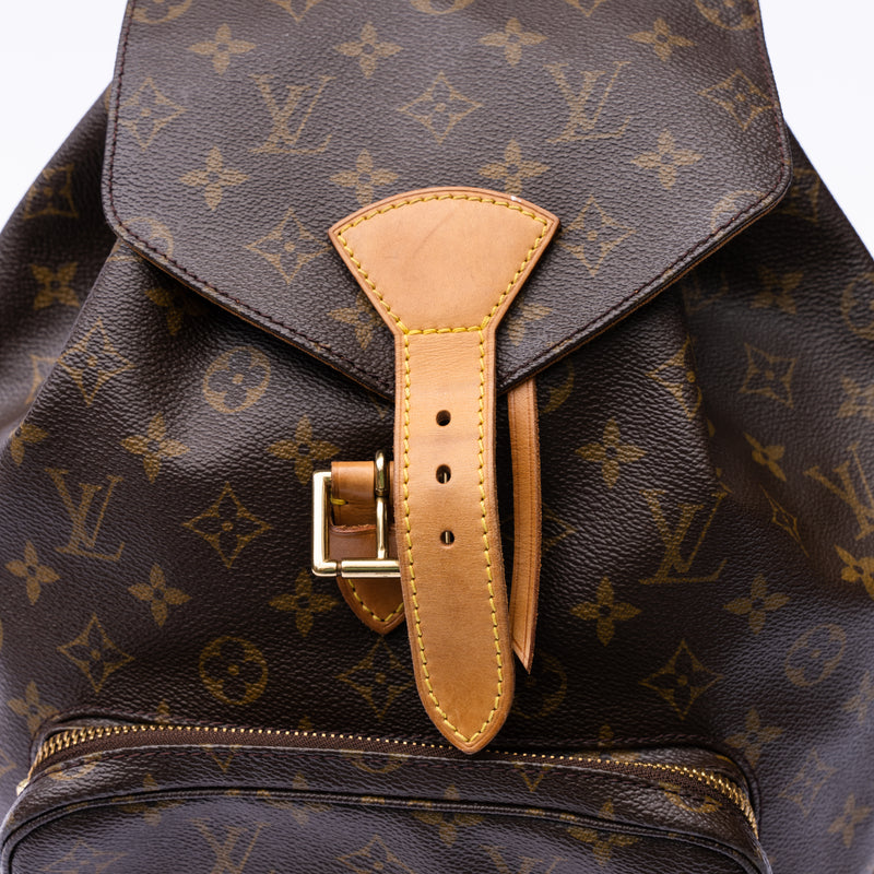 Louis Vuitton Monogram Montsouris GM Backpack Large Bookbag 860534