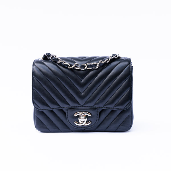 Chanel Chevron Mini Square Flap