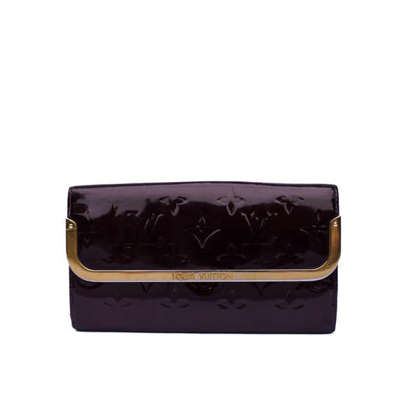 Louis Vuitton Rossmore Wallet Vernis in Amarante