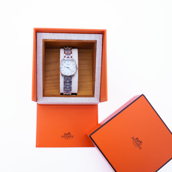 Hermes Arceau Silver in Steel Watch