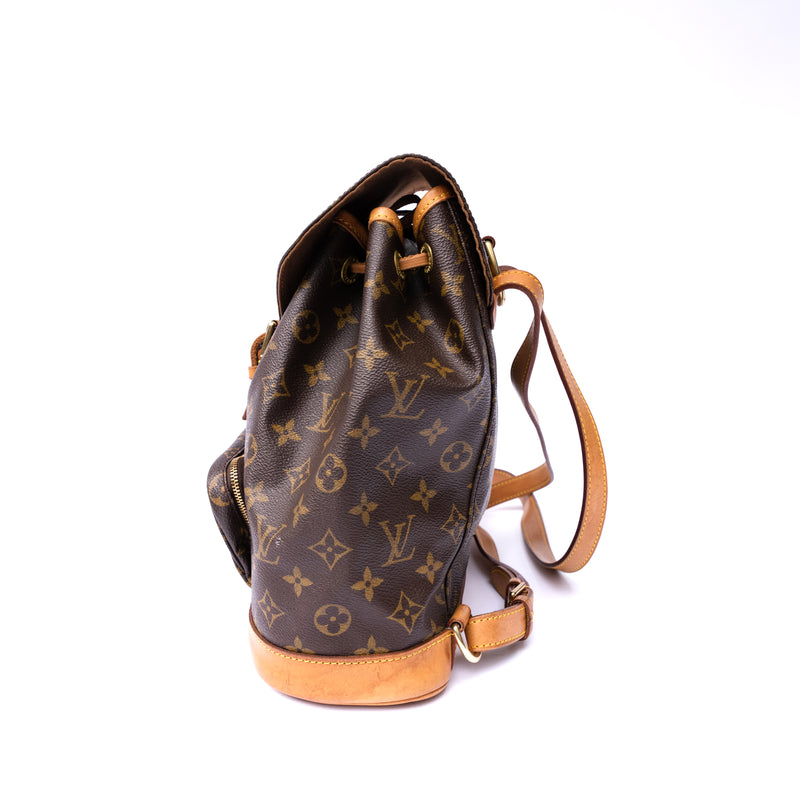 Louis Vuitton Large Monogram Montsouris GM Backpack Leather ref.528207 -  Joli Closet