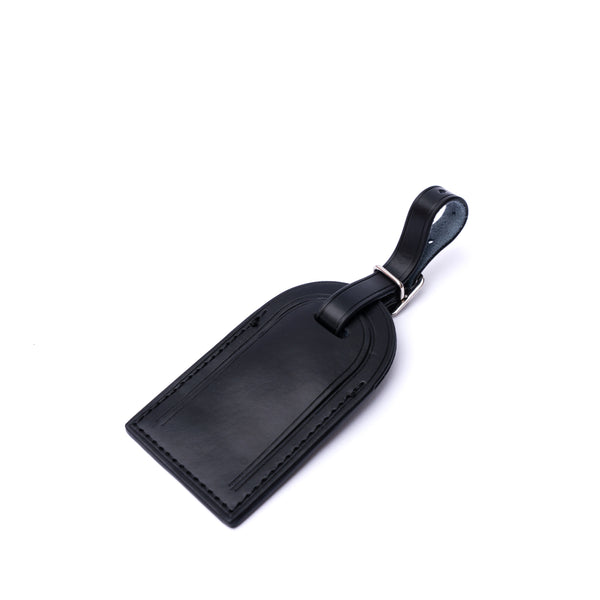 Leather Replacement Luggage Tag in  Black