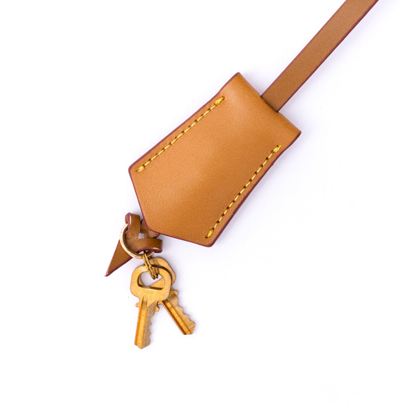 Leather Cloche Key Bell Honey