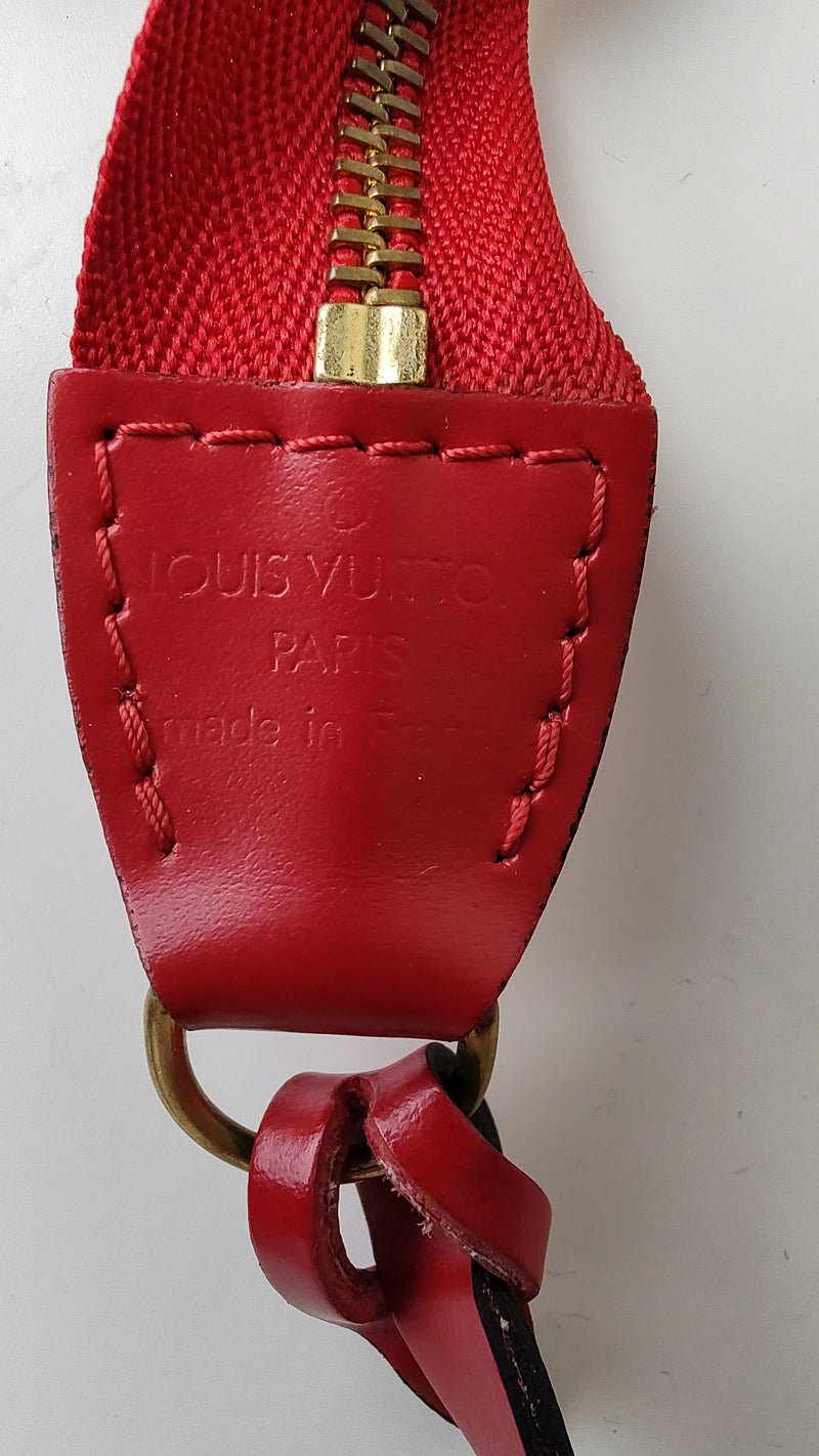 Louis Vuitton Pochette Accessoires in Red Epi Leather
