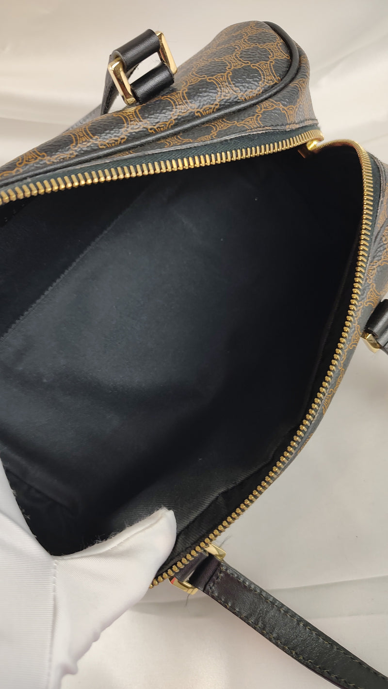 Celine Black Macadam Barrell Bag