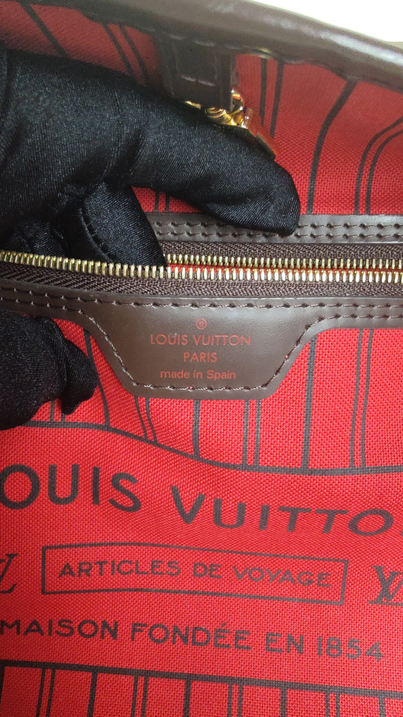 Louis Vuitton Neverfull MM in Damier Ebene