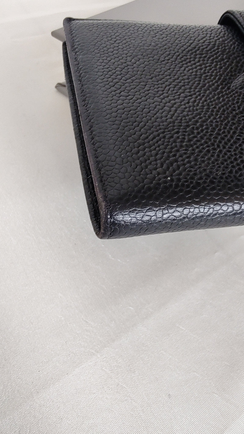 Chanel Bifold Wallet in black caviar