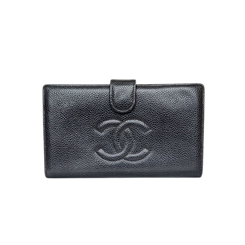 Chanel Bifold Wallet in black caviar