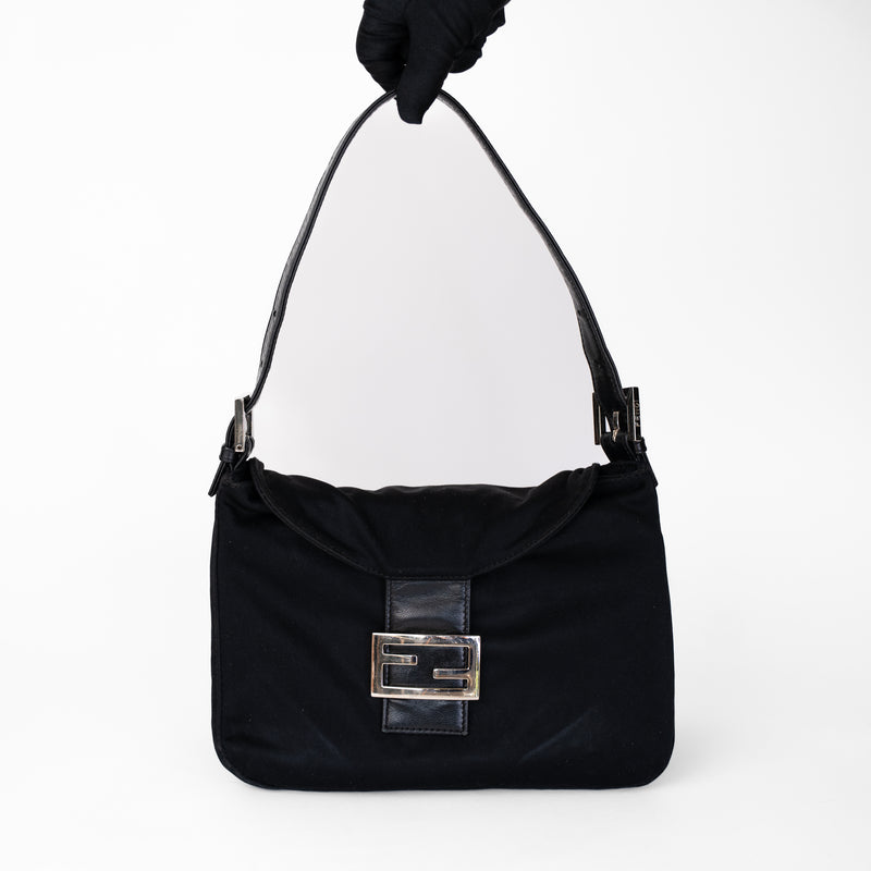 Fendi Black Shoulder Bag with Bespoke Liner