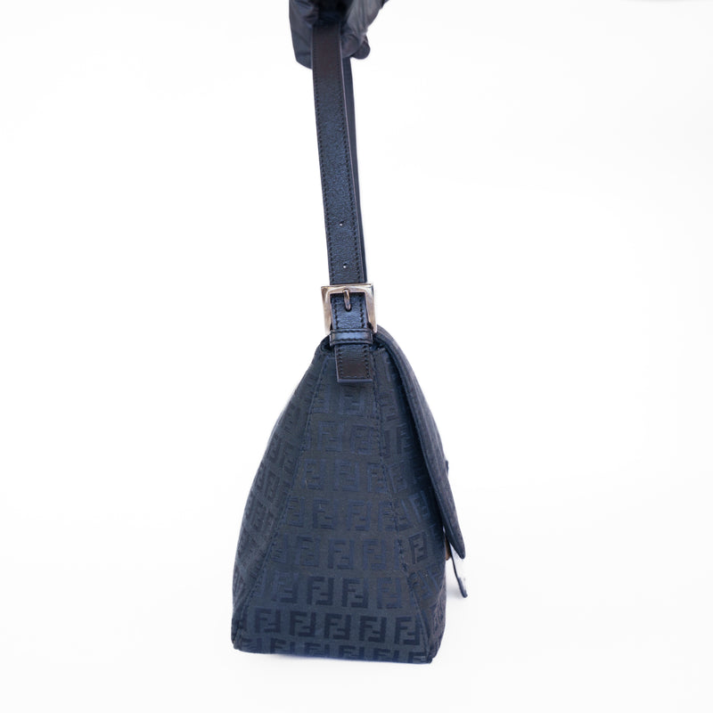 Fendi Black Zuchinno Mamma Baguette