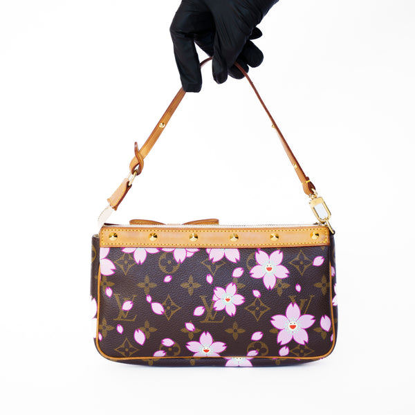 Louis Vuitton 2003 Pochette Accesoires Monogam Cherry Blossom X Takashi Murakami -AR0033