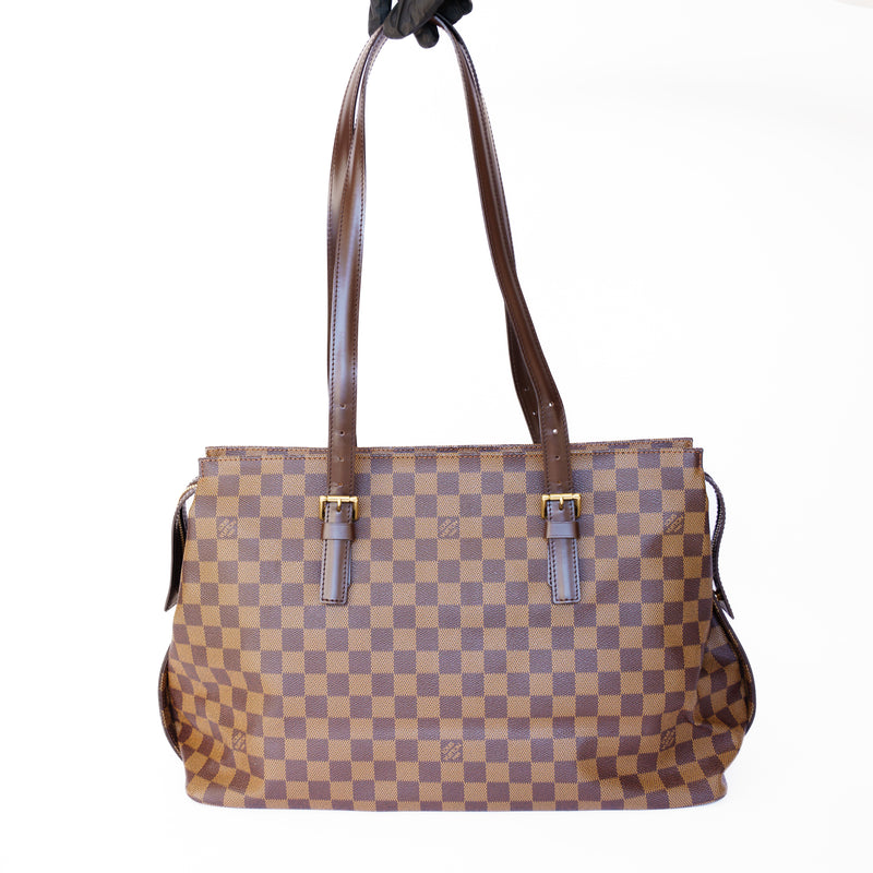 Louis Vuitton Chelsea Shoulder Tote Bag in Damier Ebene - TH0076
