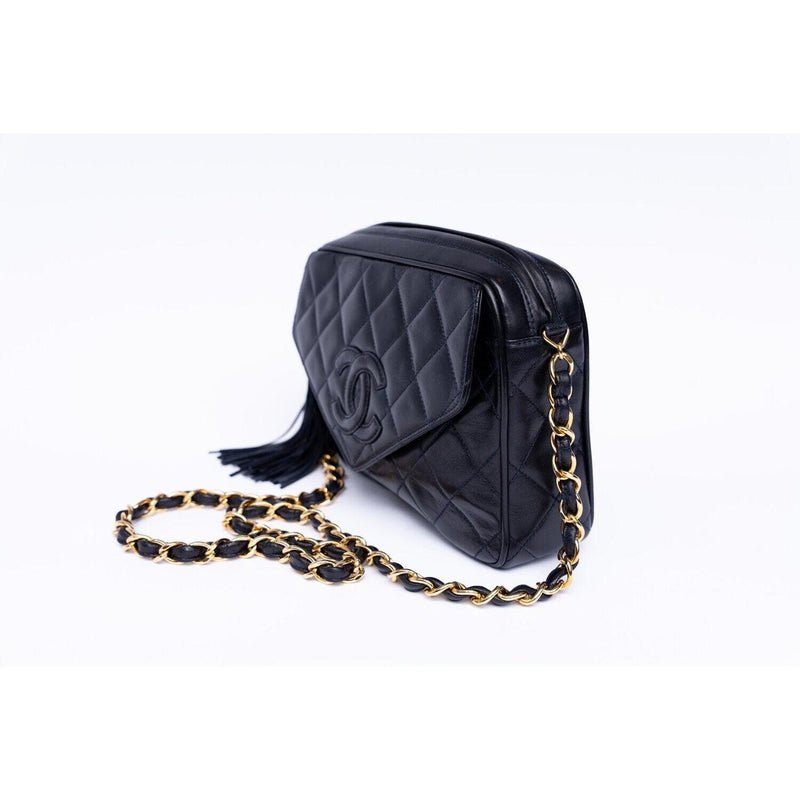 Chanel vintage tassel crossbody bag