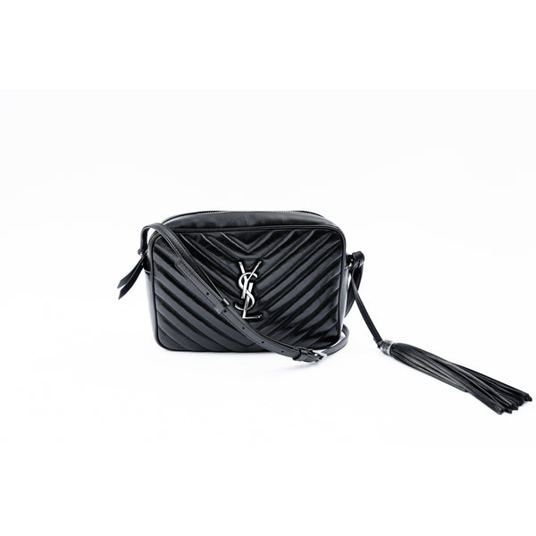 Saint Laurent Lou Camera Mini Bag in Black
